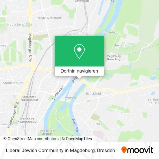 Liberal Jewish Community in Magdeburg Karte
