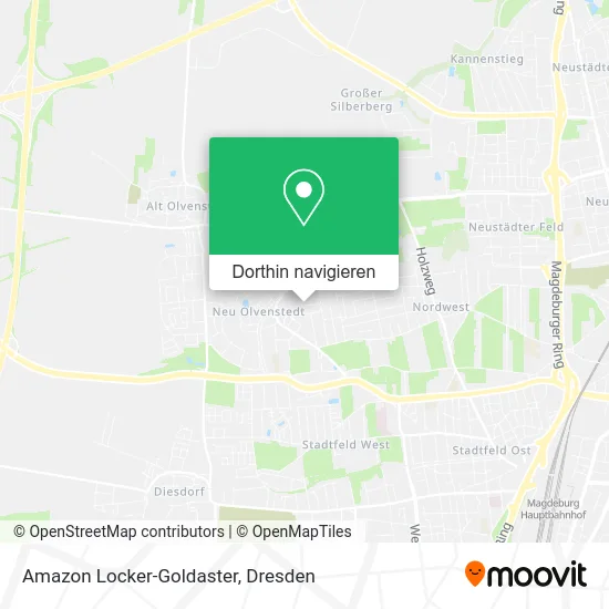 Amazon Locker-Goldaster Karte
