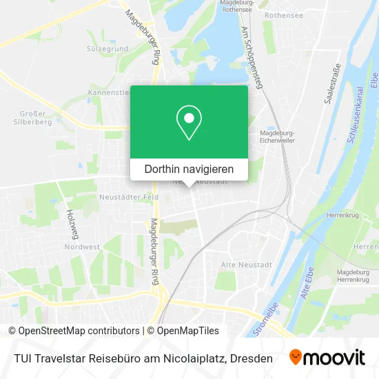 TUI Travelstar Reisebüro am Nicolaiplatz Karte
