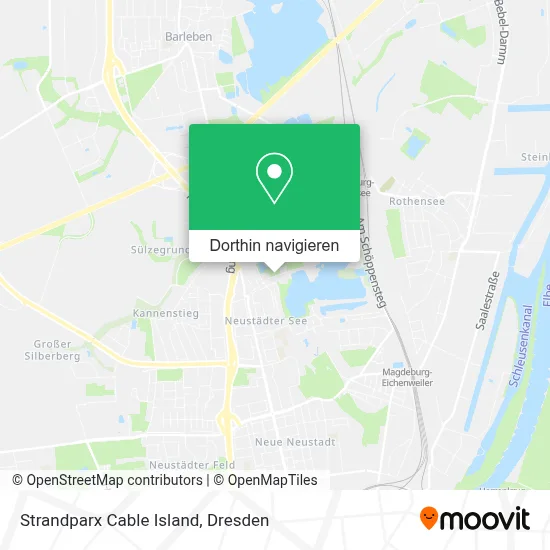 Strandparx Cable Island Karte