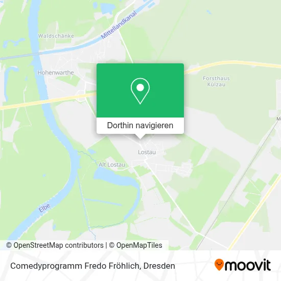 Comedyprogramm Fredo Fröhlich Karte