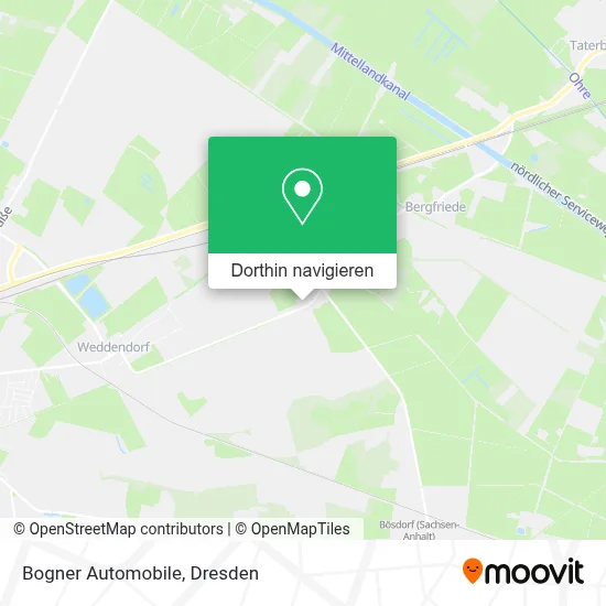 Bogner Automobile Karte