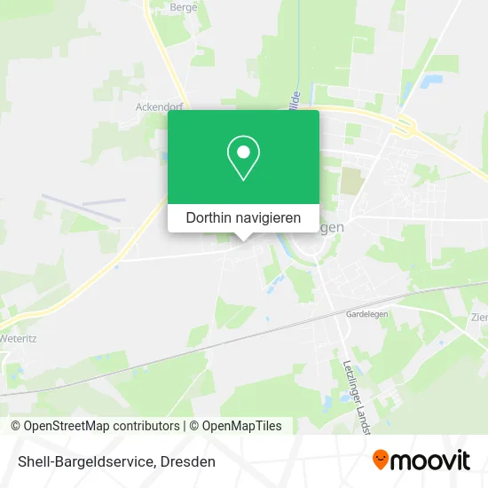 Shell-Bargeldservice Karte