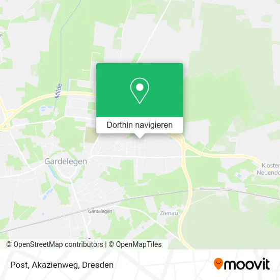 Post, Akazienweg Karte