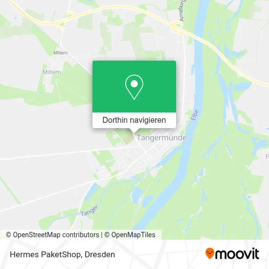 Hermes PaketShop Karte