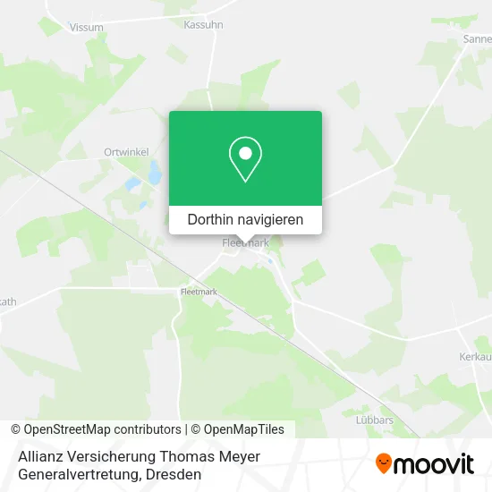Allianz Versicherung Thomas Meyer Generalvertretung Karte