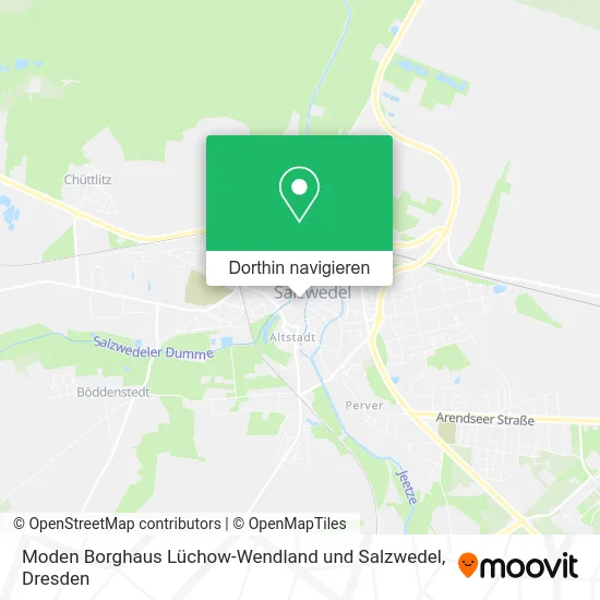 Moden Borghaus Lüchow-Wendland und Salzwedel Karte