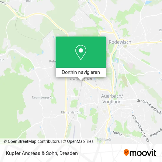 Kupfer Andreas & Sohn Karte