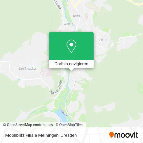 Mobilblitz Filiale Meiningen Karte