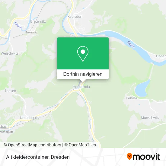 Altkleidercontainer Karte