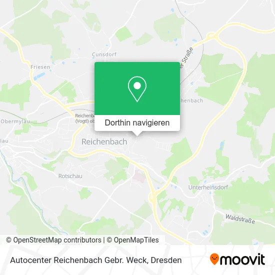 Autocenter Reichenbach Gebr. Weck Karte