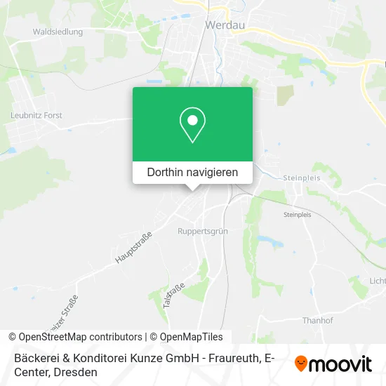 Bäckerei & Konditorei Kunze GmbH - Fraureuth, E-Center Karte