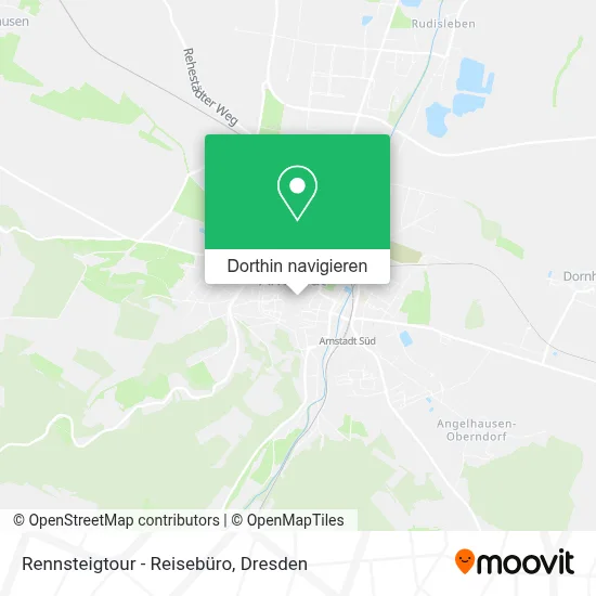 Rennsteigtour - Reisebüro Karte