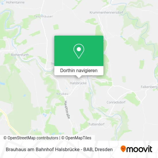 Brauhaus am Bahnhof Halsbrücke - BAB Karte