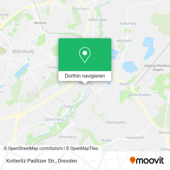 Kotteritz Paditzer Str. Karte