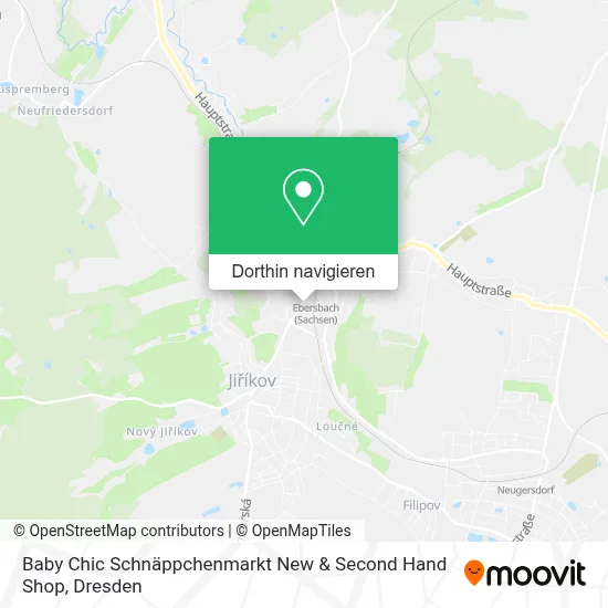 Baby Chic Schnäppchenmarkt New & Second Hand Shop Karte