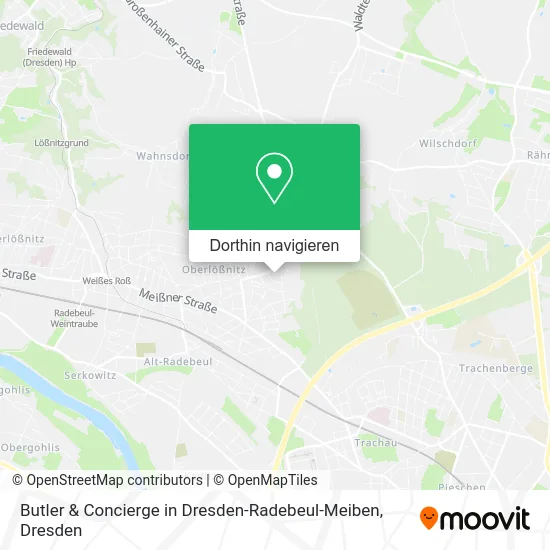 Butler & Concierge in Dresden-Radebeul-Meiben Karte