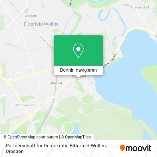 Partnerschaft für Demokratie Bitterfeld-Wolfen Karte