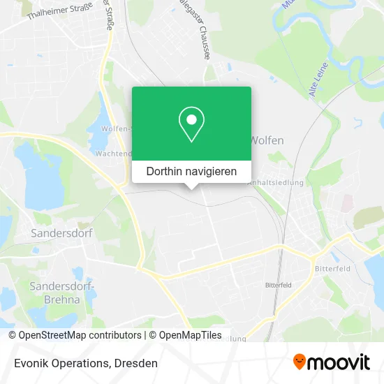 Evonik Operations Karte