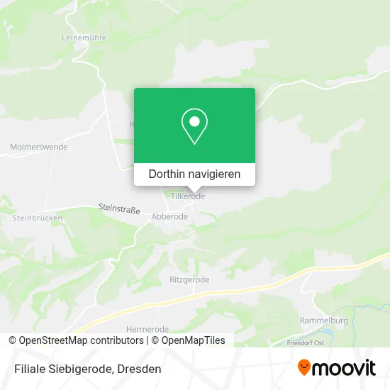 Filiale Siebigerode Karte