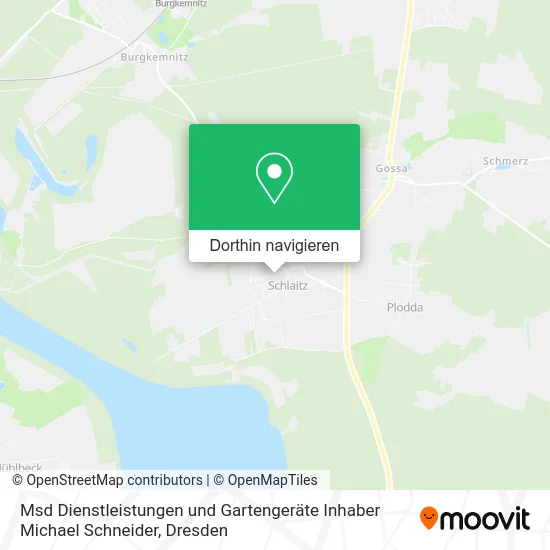 Msd Dienstleistungen und Gartengeräte Inhaber Michael Schneider Karte