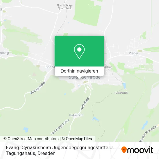 Evang. Cyriakusheim Jugendbegegnungsstätte U. Tagungshaus Karte