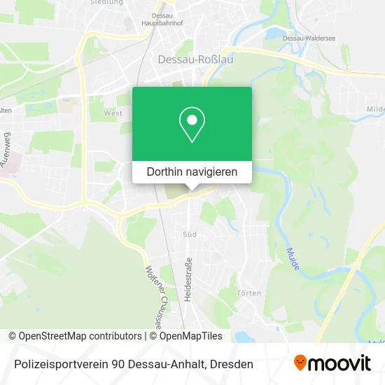 Polizeisportverein 90 Dessau-Anhalt Karte