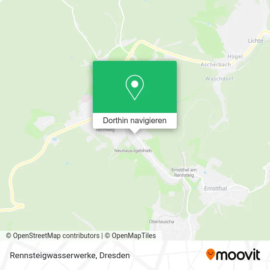 Rennsteigwasserwerke Karte