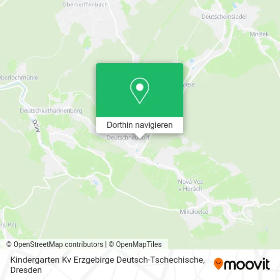 Kindergarten Kv Erzgebirge Deutsch-Tschechische Karte