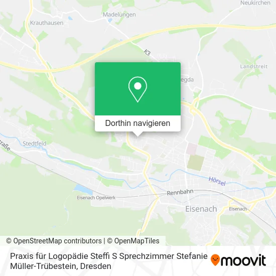Praxis für Logopädie Steffi S Sprechzimmer Stefanie Müller-Trübestein Karte