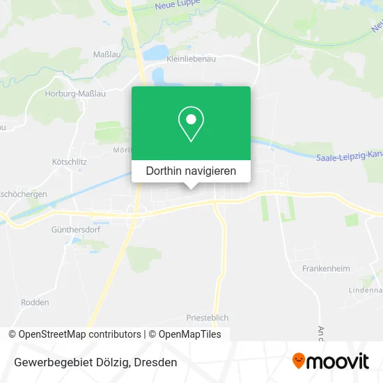 Gewerbegebiet Dölzig Karte