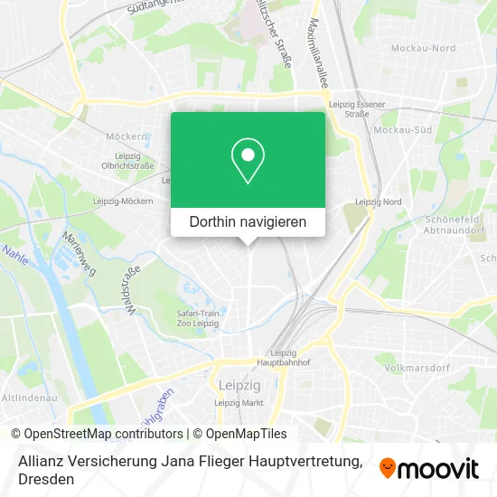 Allianz Versicherung Jana Flieger Hauptvertretung Karte