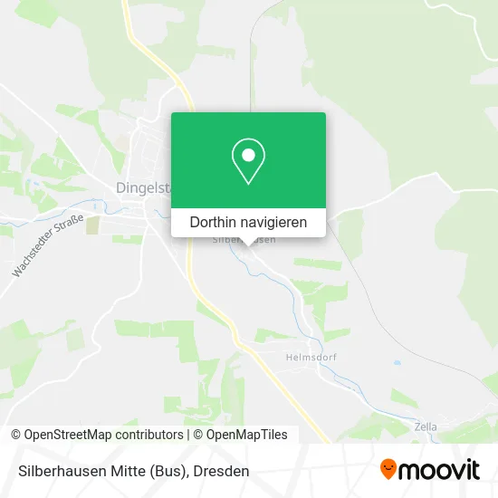 Silberhausen Mitte (Bus) Karte