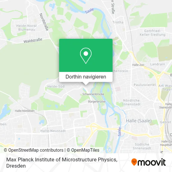 Max Planck Institute of Microstructure Physics Karte