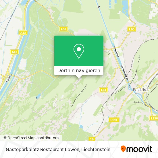 Gästeparkplatz Restaurant Löwen Karte