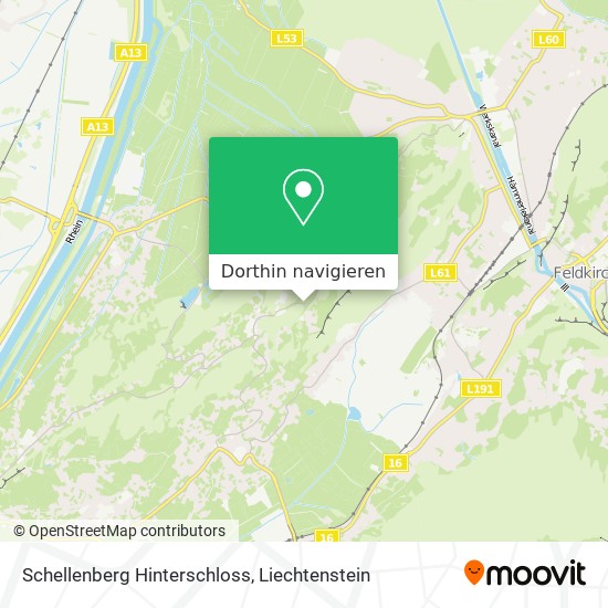 Schellenberg Hinterschloss Karte