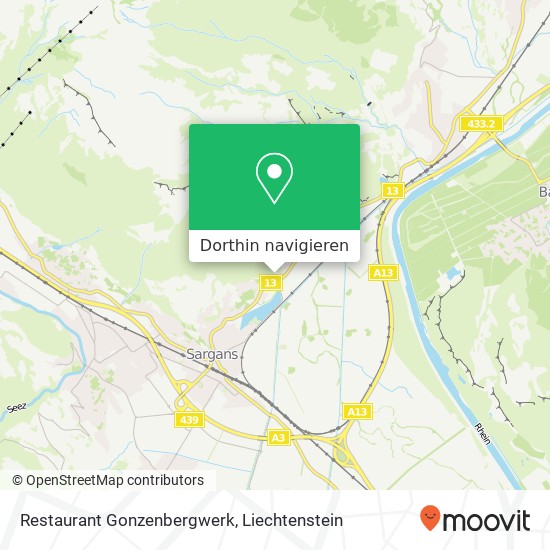 Restaurant Gonzenbergwerk Karte