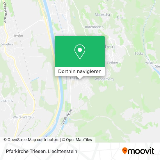 Pfarkirche Triesen Karte