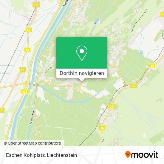 Eschen Kohlplatz Karte