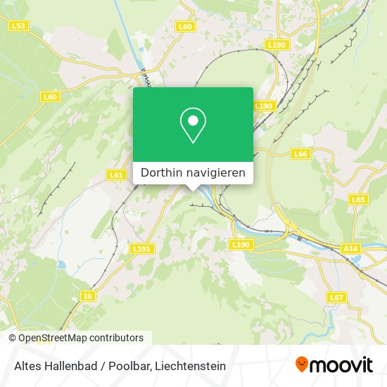 Altes Hallenbad / Poolbar Karte