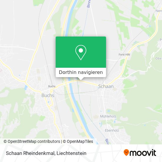 Schaan Rheindenkmal Karte