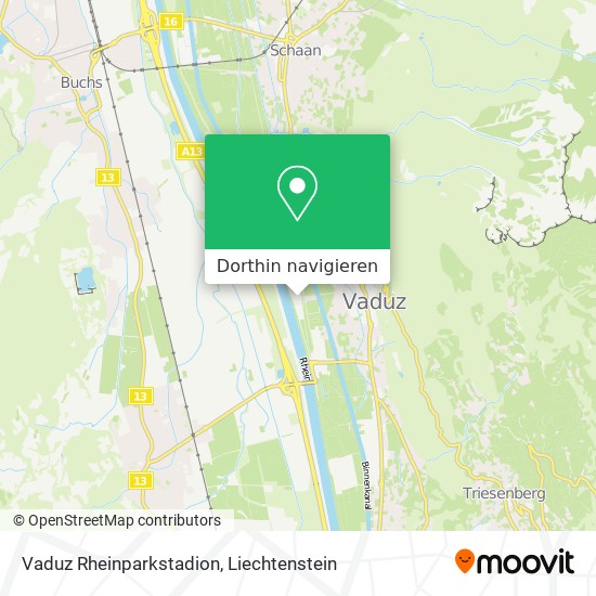 Vaduz Rheinparkstadion Karte