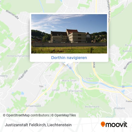 Justizanstalt Feldkirch Karte