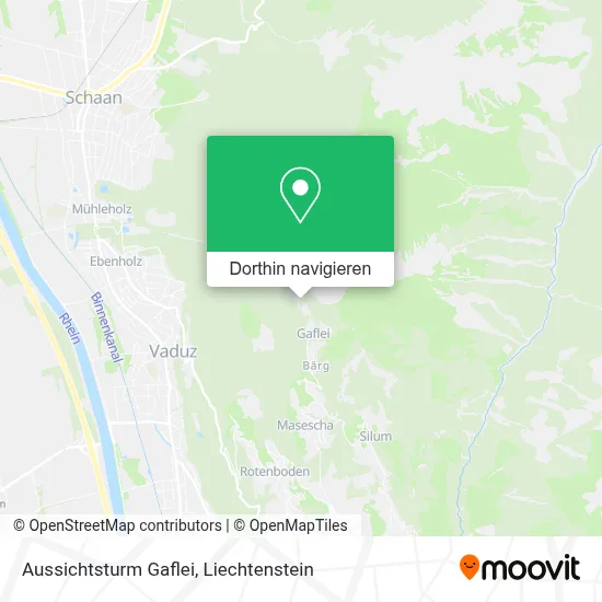 Aussichtsturm Gaflei Karte