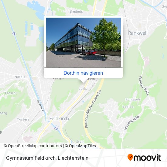 Gymnasium Feldkirch Karte