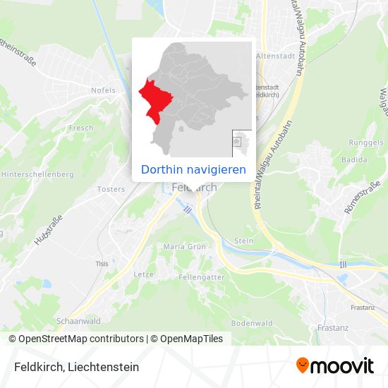 Feldkirch Karte
