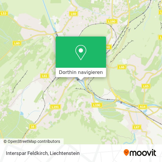 Interspar Feldkirch Karte