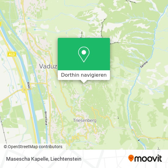 Masescha Kapelle Karte