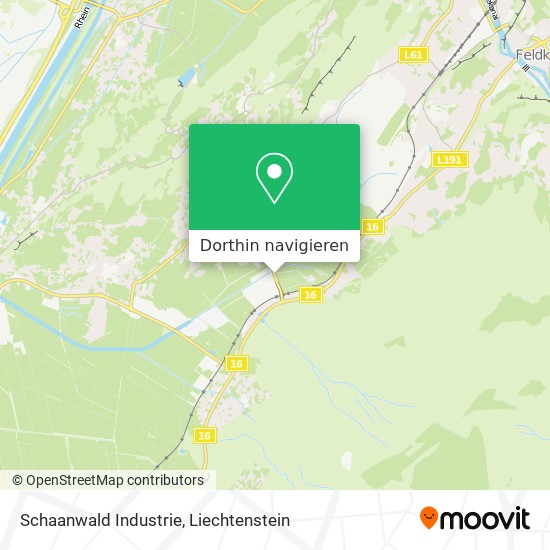 Schaanwald Industrie Karte