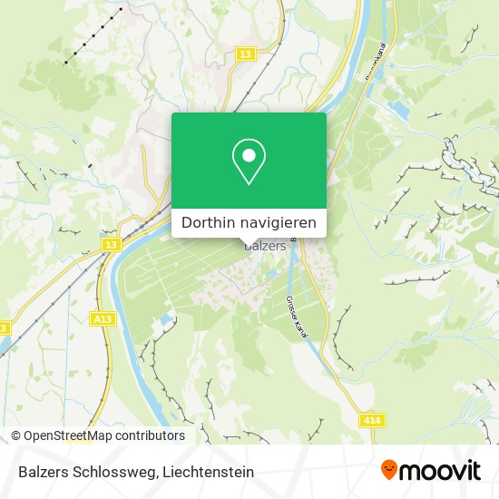 Balzers Schlossweg Karte